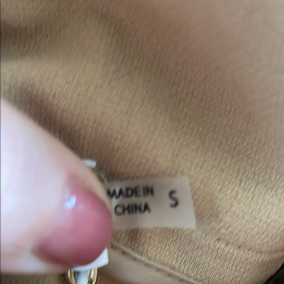 Blue ivy Tan High Waist Paperbag Shorts - Picture 4 of 10